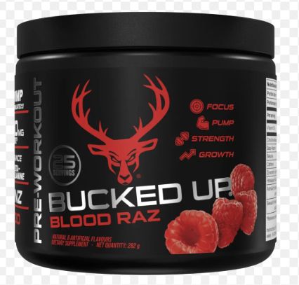 Bucked up pre workout Blood Raz