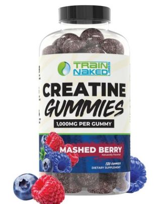 Train Naked Labs Creatine Gummies, Flavor: Mashed Berry
