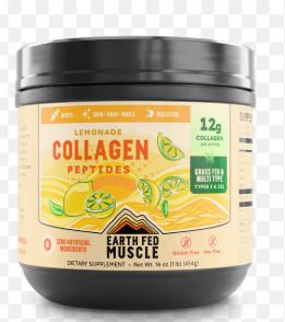 Earth Fed Muscle Collagen Peptides Lemonade