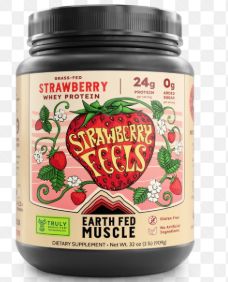 Earth Fed Muscle Strawberry Whey Protein
