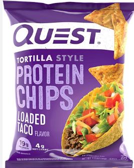 Quest protein chips, loaded taco