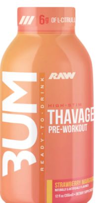 Raw Bum High Stem Thavage Pre-Workout, strawberry margarita