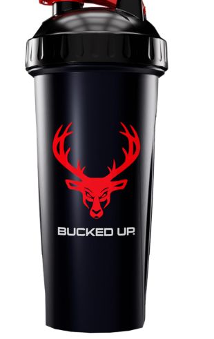 Bucked up shaker bottle