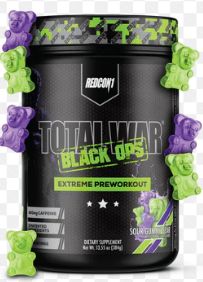 RedCon1 Total War Black Ops Extreme pre workout- Sour Gummy Bear
