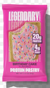 Legendary protein pastry,  Birthday cake