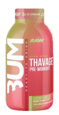 Raw Bum High Stem Thavage Pre-Workout,, Flavor: Cherry limeade