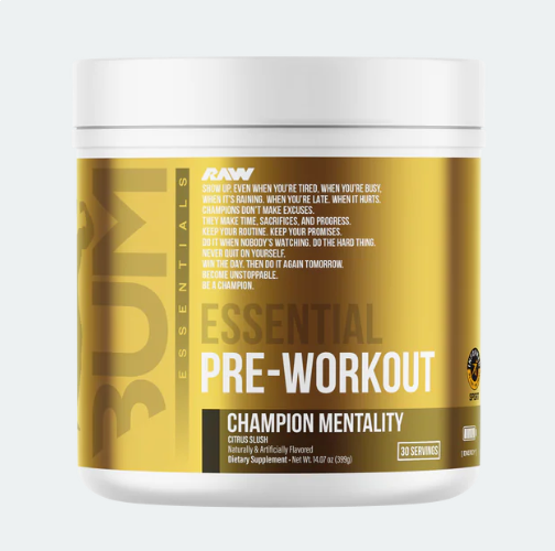 Raw CBUM Essential Pre Workout Champion Mentality