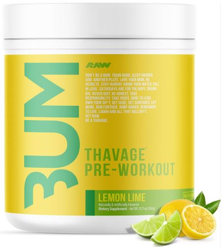 Raw CBum Thavage Pre lemon lime