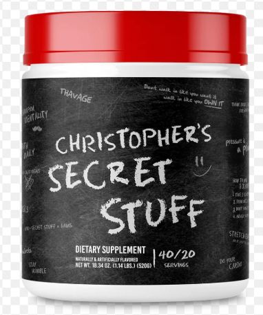 Raw CBUM THAVAGE Pre Workout Christopher’s Secret Stuff