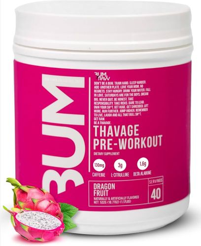 Raw CBum Thavage Pre workout Dragon fruit