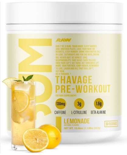 Raw CBUM THAVAGE Pre Workout Lemonade