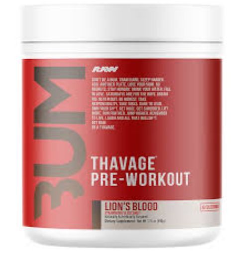 Raw CBUM THAVAGE Pre Workout Lion’s Blood