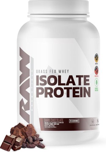 Raw Gras Fed Whey Isolate Protein Dark Chocolate