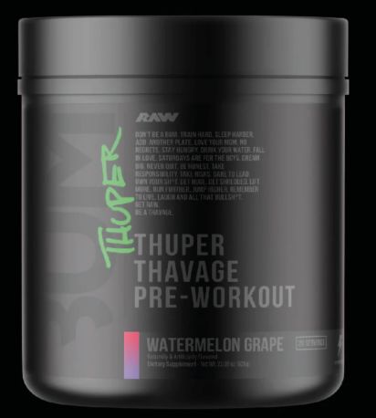 Raw Thuper Thavage Pre workout Watermelon Grape