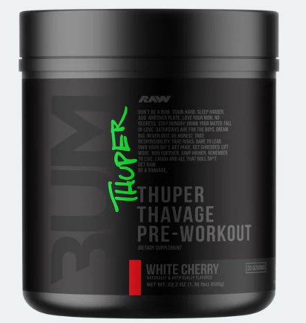 Raw Thuper Thavage Pre workout White Cherry