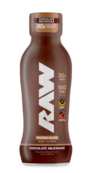 Raw vanilla milkshake, Flavor: Chocolate milkshake