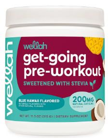 Wellah get going pre workout Blue Hawaii