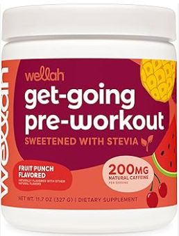 Wellah get going pre workout Fruit Punch