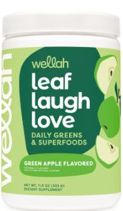 Wellah leaf Laugh love Daily Greens &amp; Green Apple