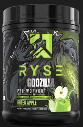 Ryse Godzilla pre-workout  Green apple
