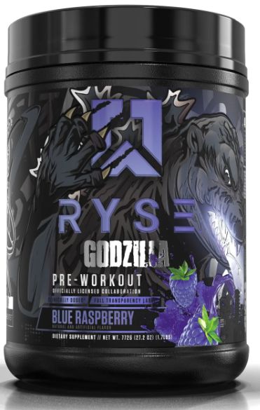 Ryse Godzilla pre-workout, blue raspberry