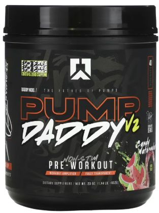 Ryse Pump Daddy v2 Non Stim Pre Workout, Candy Watermelon