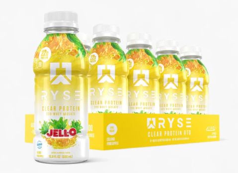 RYS CLR WHEY RTD 12/12oz - JELL-O ISLAND PINEAPPLE