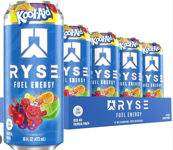 RYS RYSE FUEL 12/16oz - KOOL- AID TROPICAL PUNCH