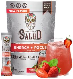 Salud Energy + Focus Strawberry Margarita