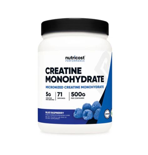 Creatine Monohydrate 500g Flavored, Flavor: Blue Raspberry