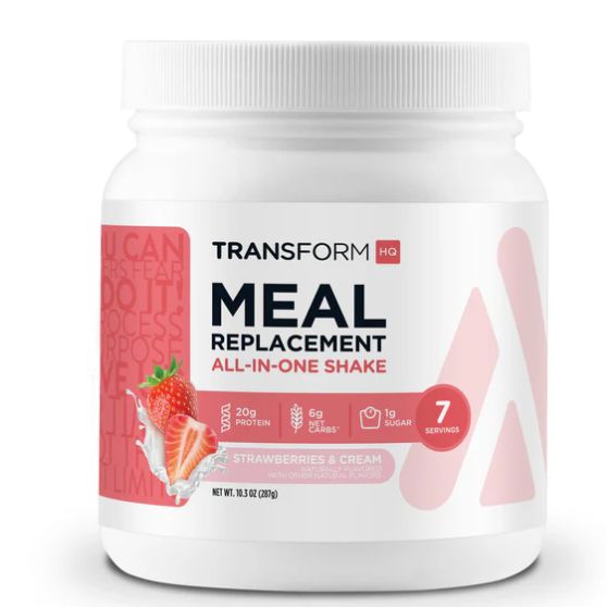 Meal Replacement Shakes 7 Servings, Flavor: Strawberries &amp; Cream