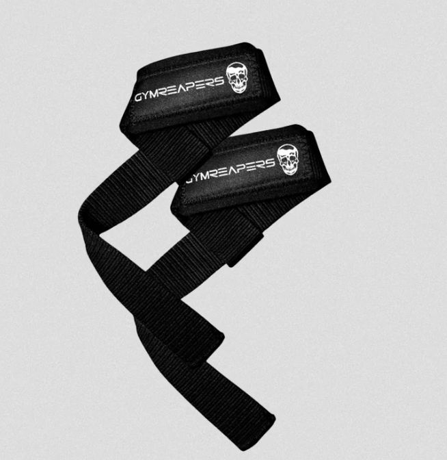 Lifting Straps, Color: Black/White