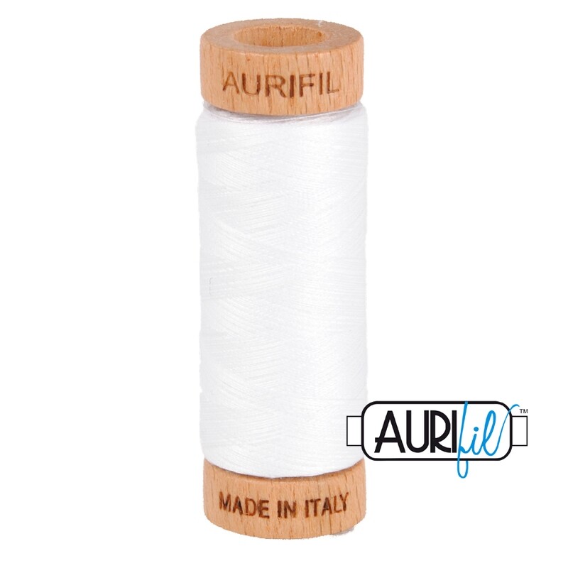 Col. #2024 White - Aurifil 80 Weight Col. #2024 White - Aurifil 80 Weight
