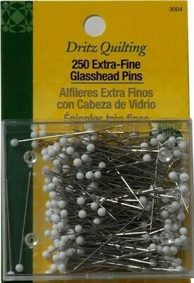 Extra-Fine Glass Head Quilting Pins Extra-Fine Glass Head Quilting Pins