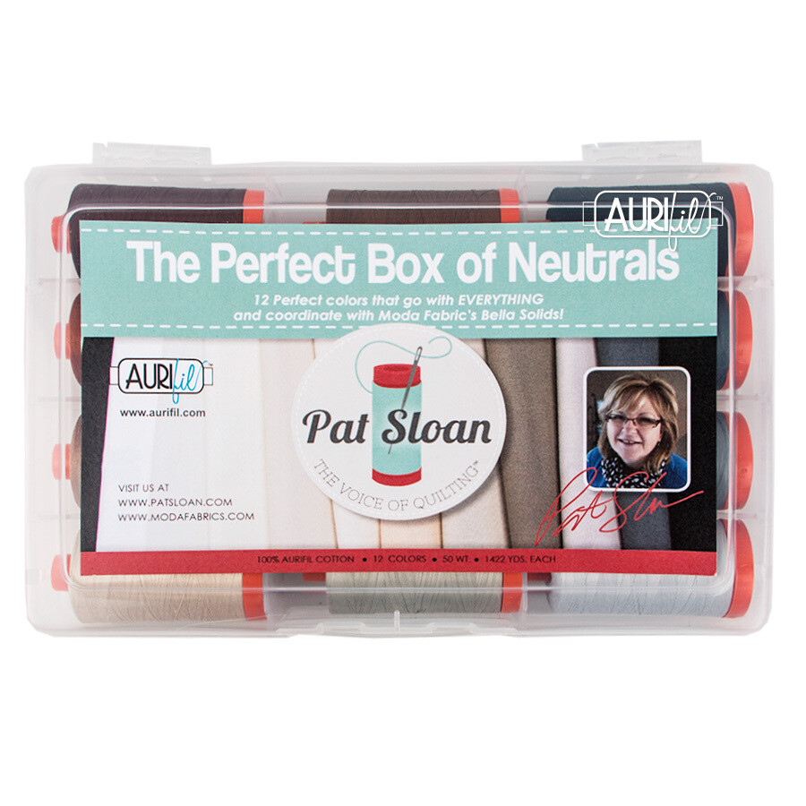 The Perfect Box of Neutrals Aurifil Kit