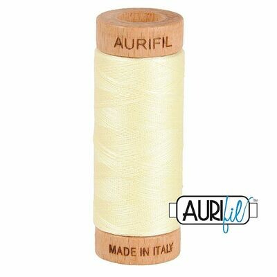 Col. #2110 Light Lemon - Aurifil 80 Weight