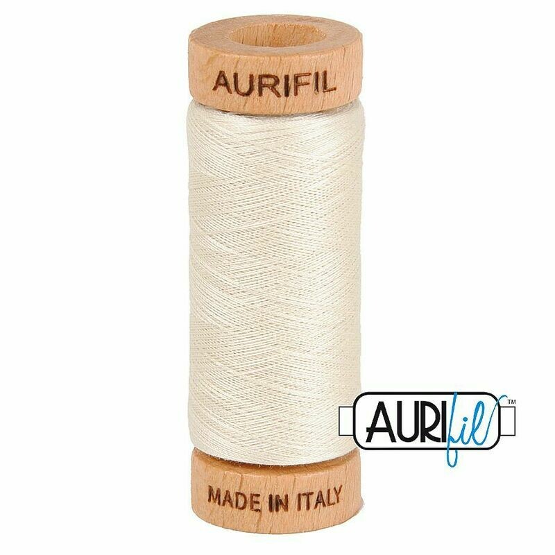 Col. #2309 Silver White - Aurifil 80 Weight Col. #2309 Silver White - Aurifil 80 Weight