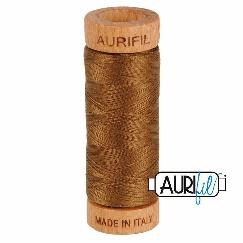Col. #2372 Dark Antique Gold - Aurifil 80 Weight Col. #2372 Dark Antique Gold - Aurifil 80 Weight