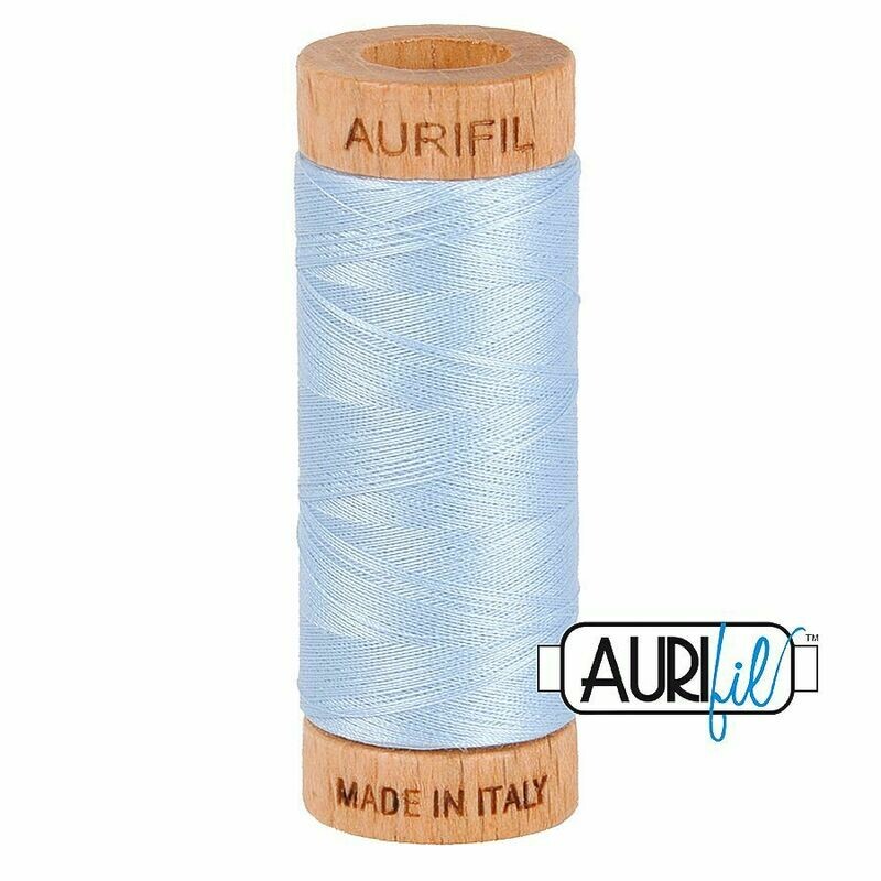 Col. #2710 Light Robins Egg - Aurifil 80 Weight Col. #2710 Light Robins Egg - Aurifil 80 Weight