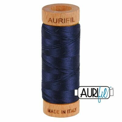 Col. #2785 Very Dark Navy - Aurifil 80 Weight Col. #2785 Very Dark Navy - Aurifil 80 Weight