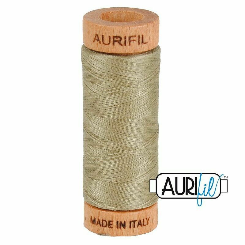 Col. #2900 Light Khaki Green - Aurifil 80 Weight Col. #2900 Light Khaki Green - Aurifil 80 Weight
