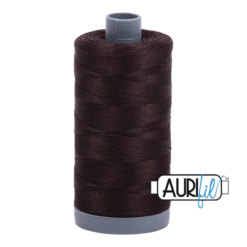 Col. #1130 Very Dark Bark - Aurifil 28 Weight Col. #1130 Very Dark Bark - Aurifil 28 Weight