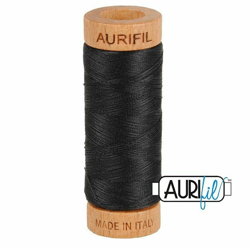 Col. #4241 Very Dark Grey - Aurifil 80 Weight Col. #4241 Very Dark Grey - Aurifil 80 Weight