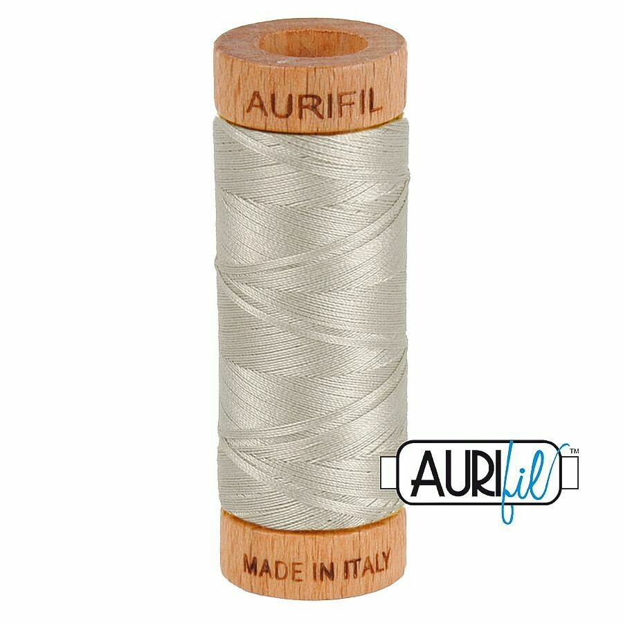 Col. #5021 Light Grey - Aurifil 80 Weight