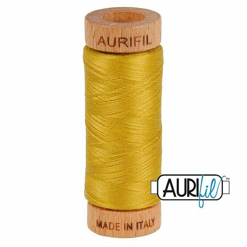 Col. #5022 Mustard - Aurifil 80 Weight Col. #5022 Mustard - Aurifil 80 Weight
