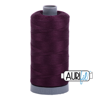 Col. #1240 Very Dark Eggplant - Aurifil 28 Weight Col. #1240 Very Dark Eggplant - Aurifil 28 Weight