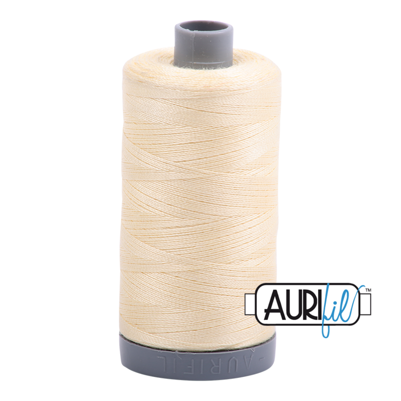 Col. #2110 Light Lemon - Aurifil 28 Weight Col. #2110 Light Lemon - Aurifil 28 Weight
