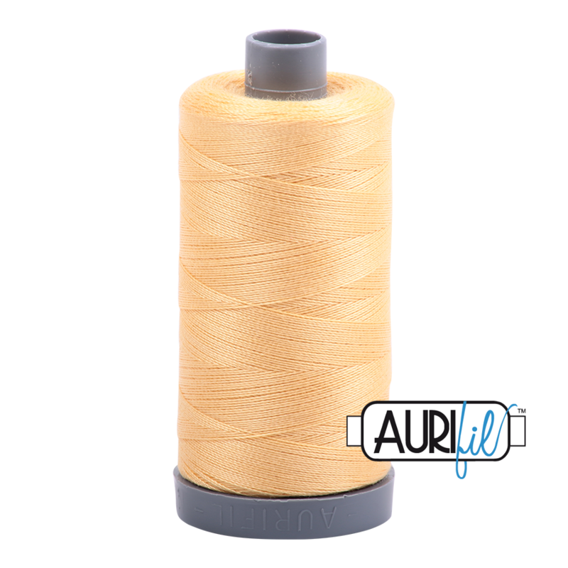 Col. #2130 Medium Butter - Aurifil 28 Weight Col. #2130 Medium Butter - Aurifil 28 Weight