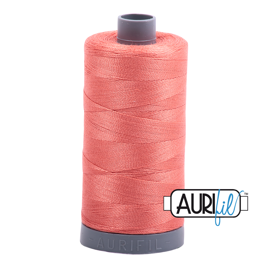 Col. #2225 Salmon - Aurifil 28 Weight