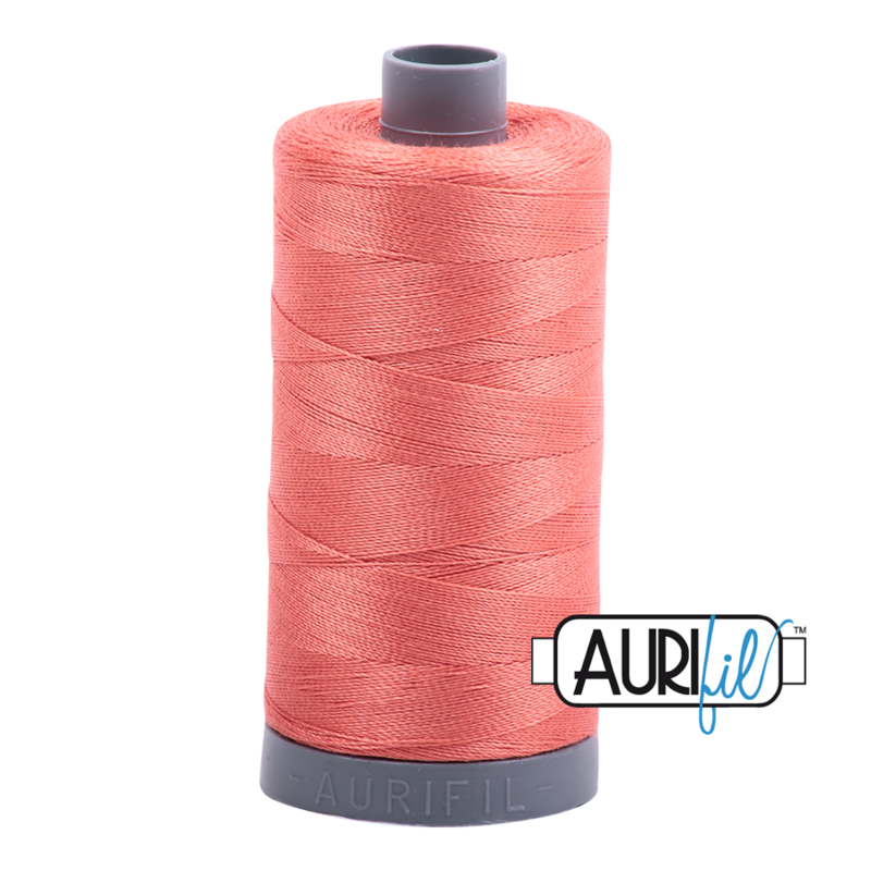 Col. #2225 Salmon - Aurifil 28 Weight Col. #2225 Salmon - Aurifil 28 Weight